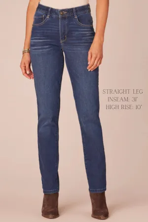Democracy "Ab"solution® High Rise Blue Denim Straight Leg Jeans