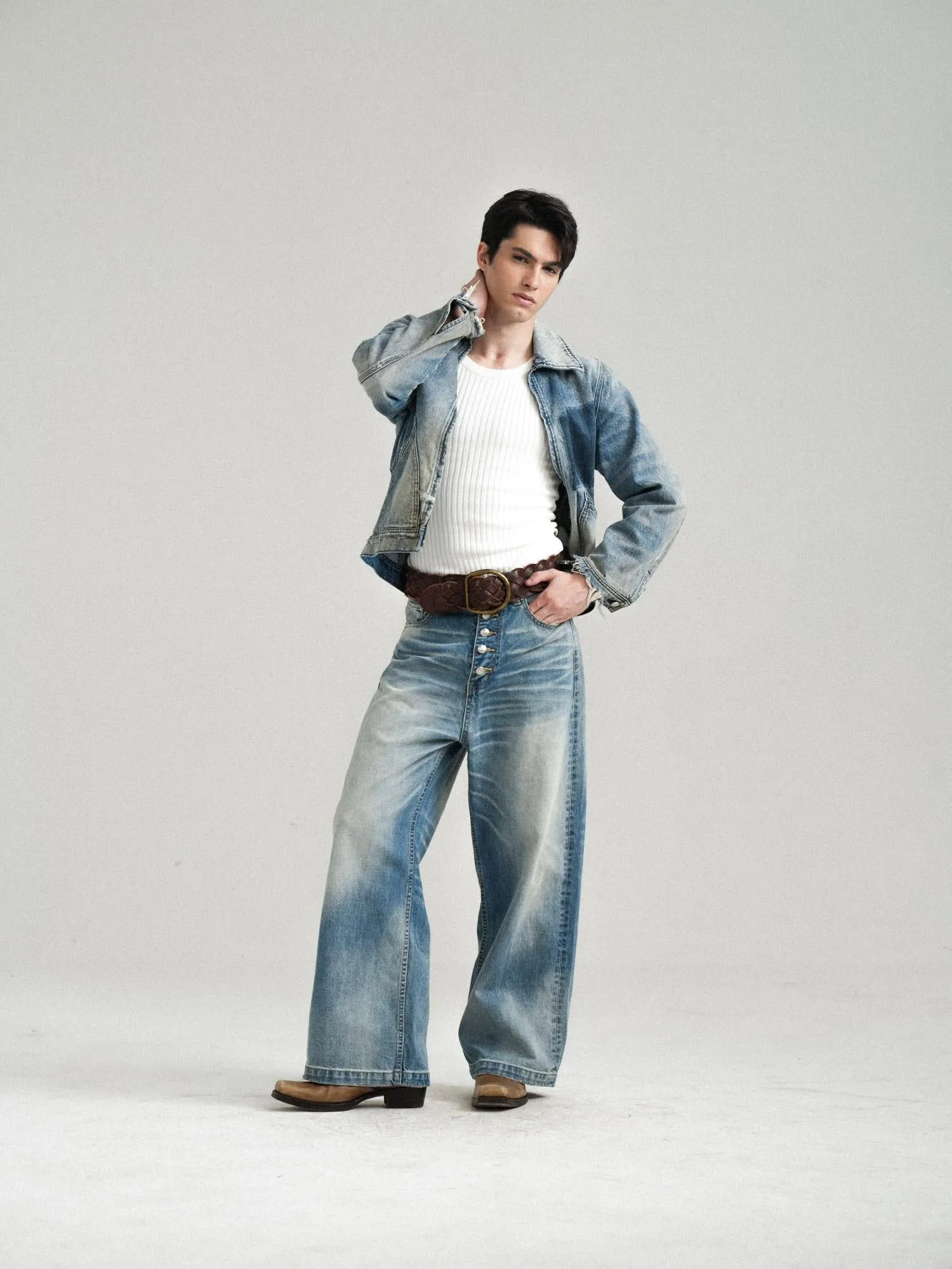 Denim Zipper Jacket