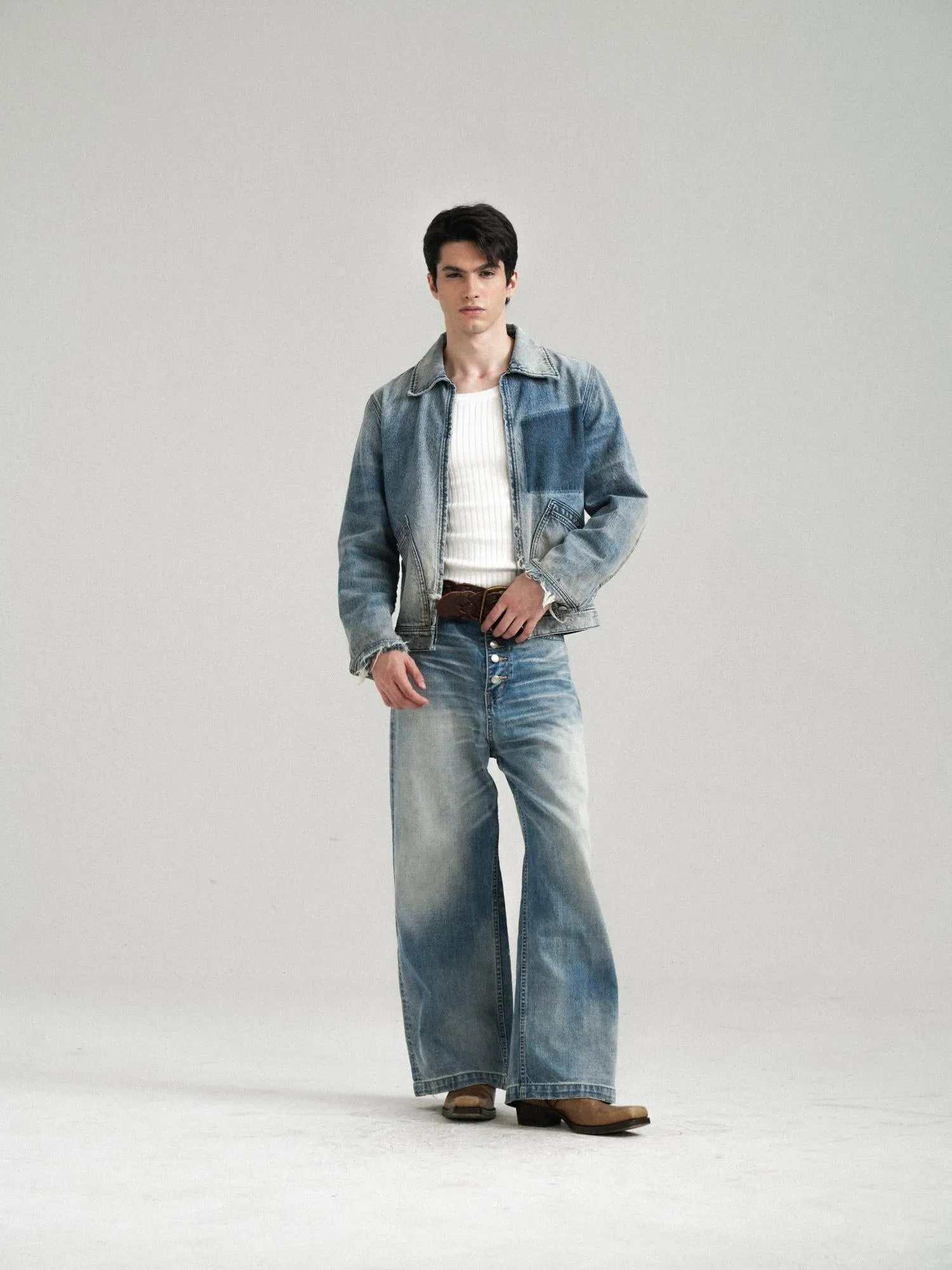 Denim Zipper Jacket