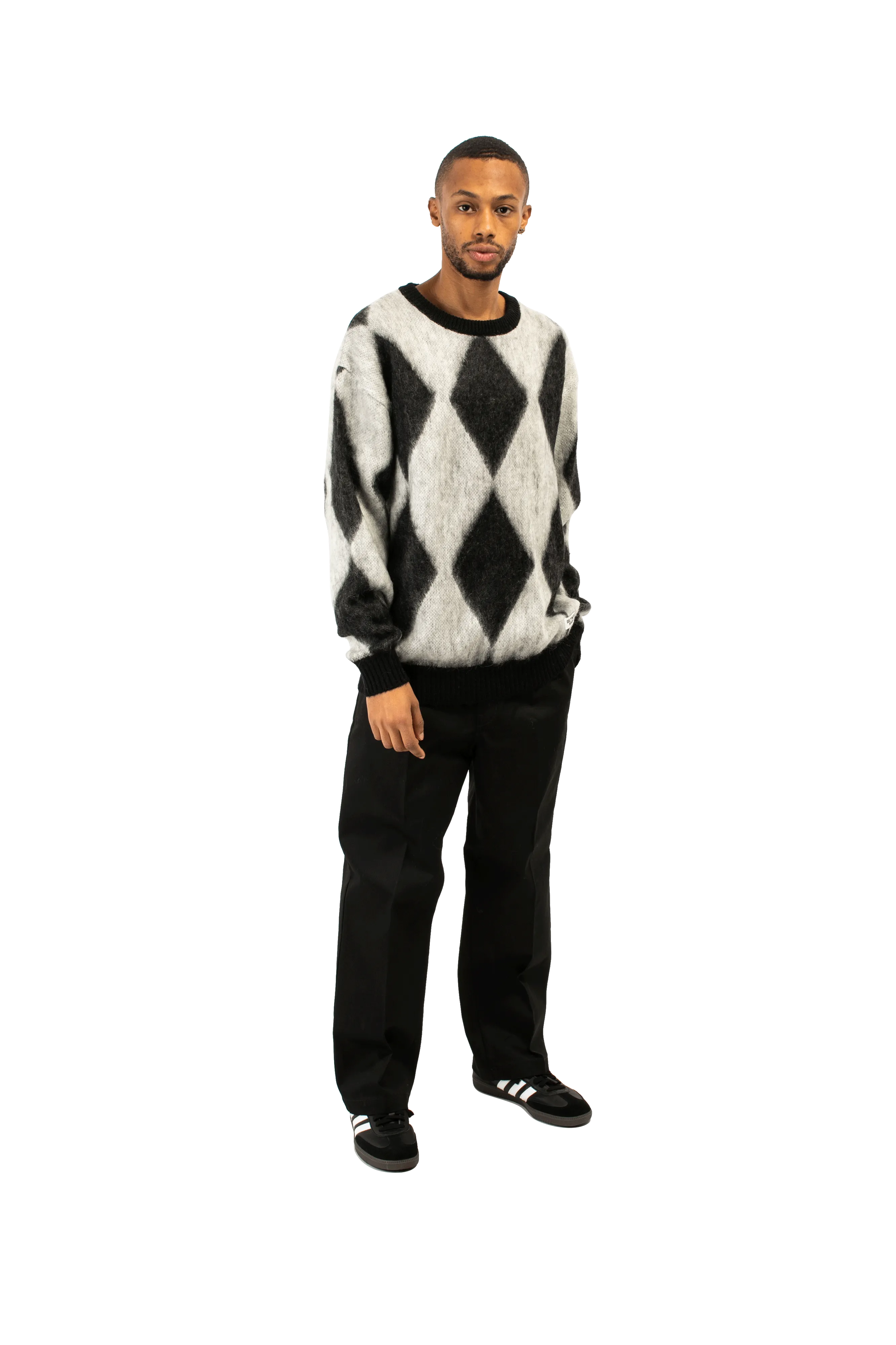 Diamond Mohair Crewneck Sweatershirt