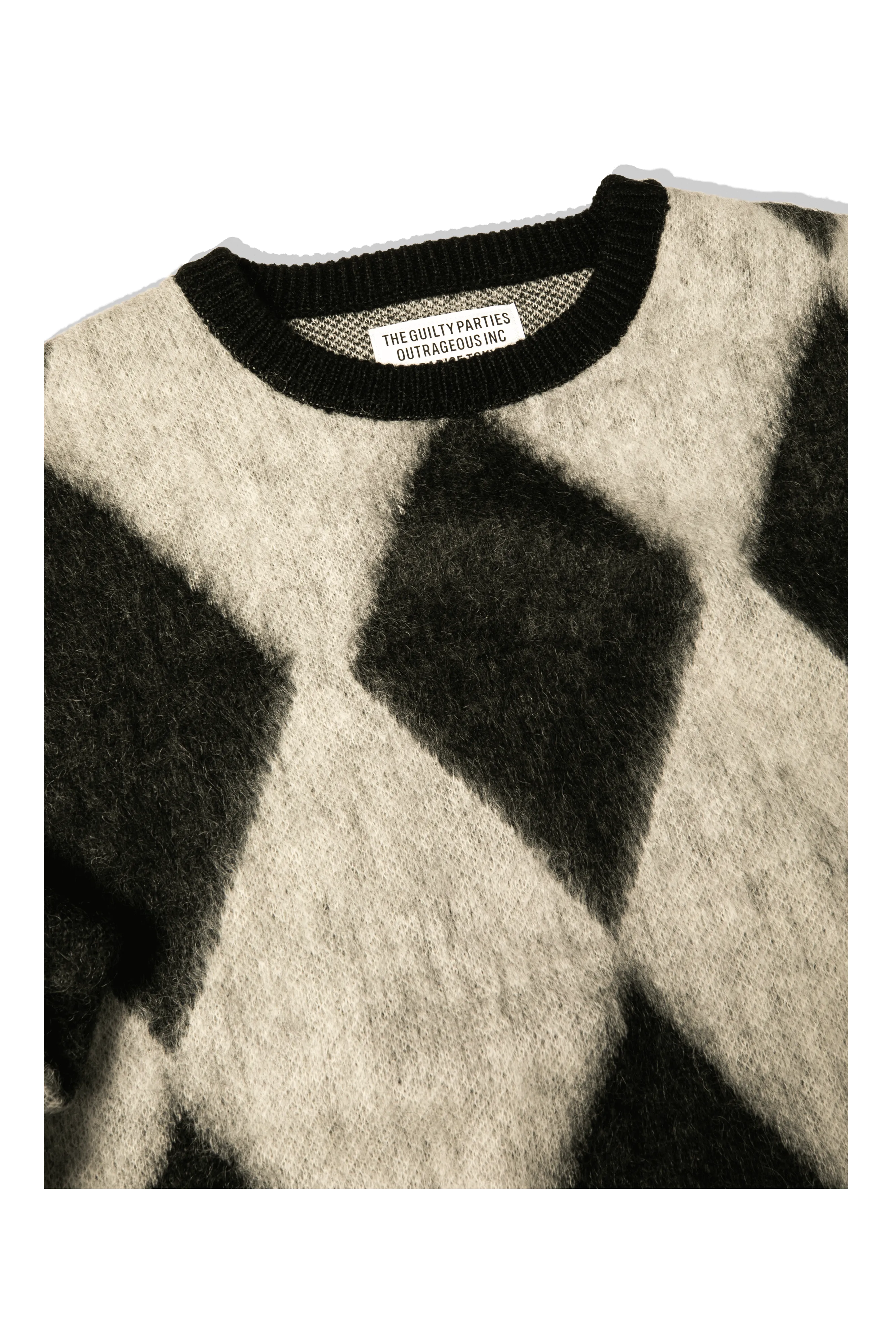 Diamond Mohair Crewneck Sweatershirt