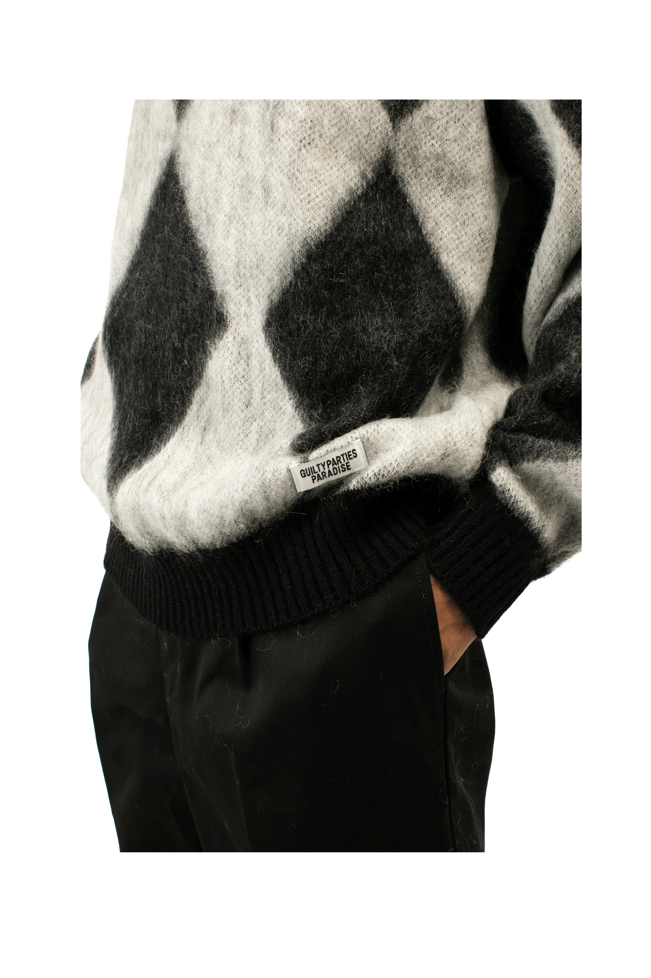 Diamond Mohair Crewneck Sweatershirt