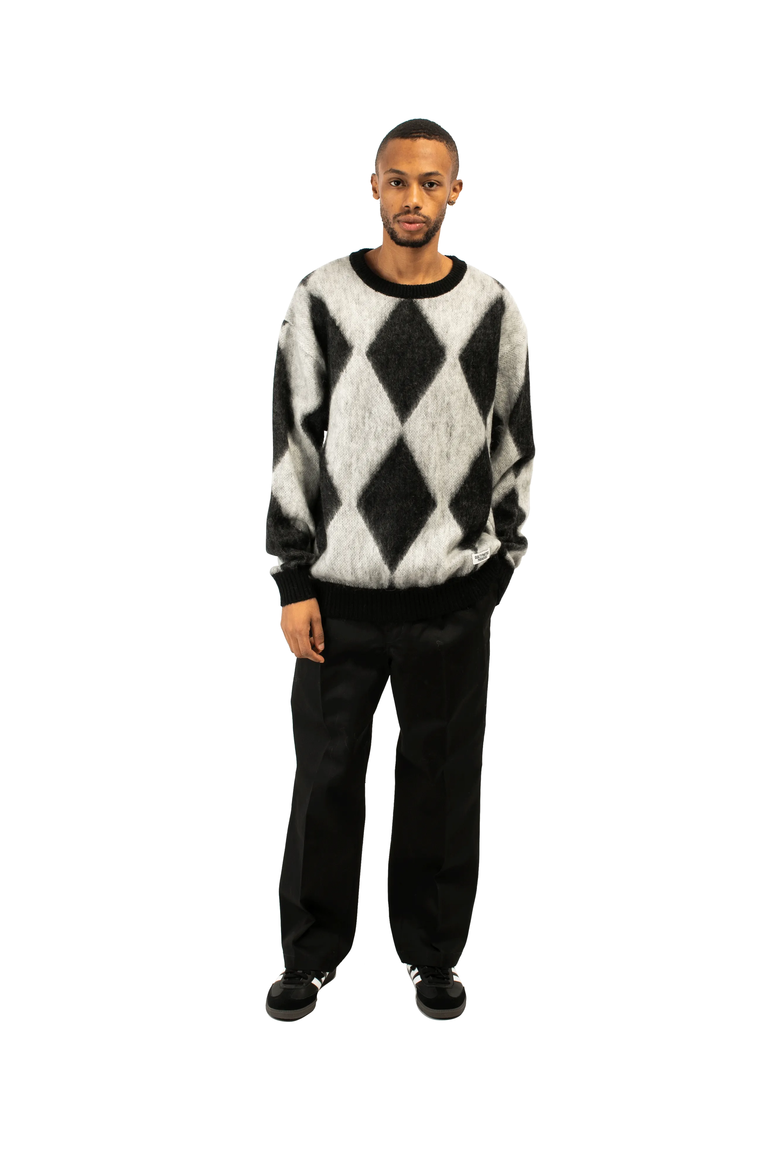 Diamond Mohair Crewneck Sweatershirt