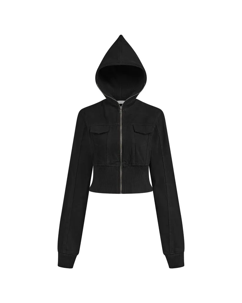 DIMOIR RAVEN Crop Denim Jackets