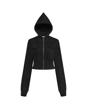 DIMOIR RAVEN Crop Denim Jackets