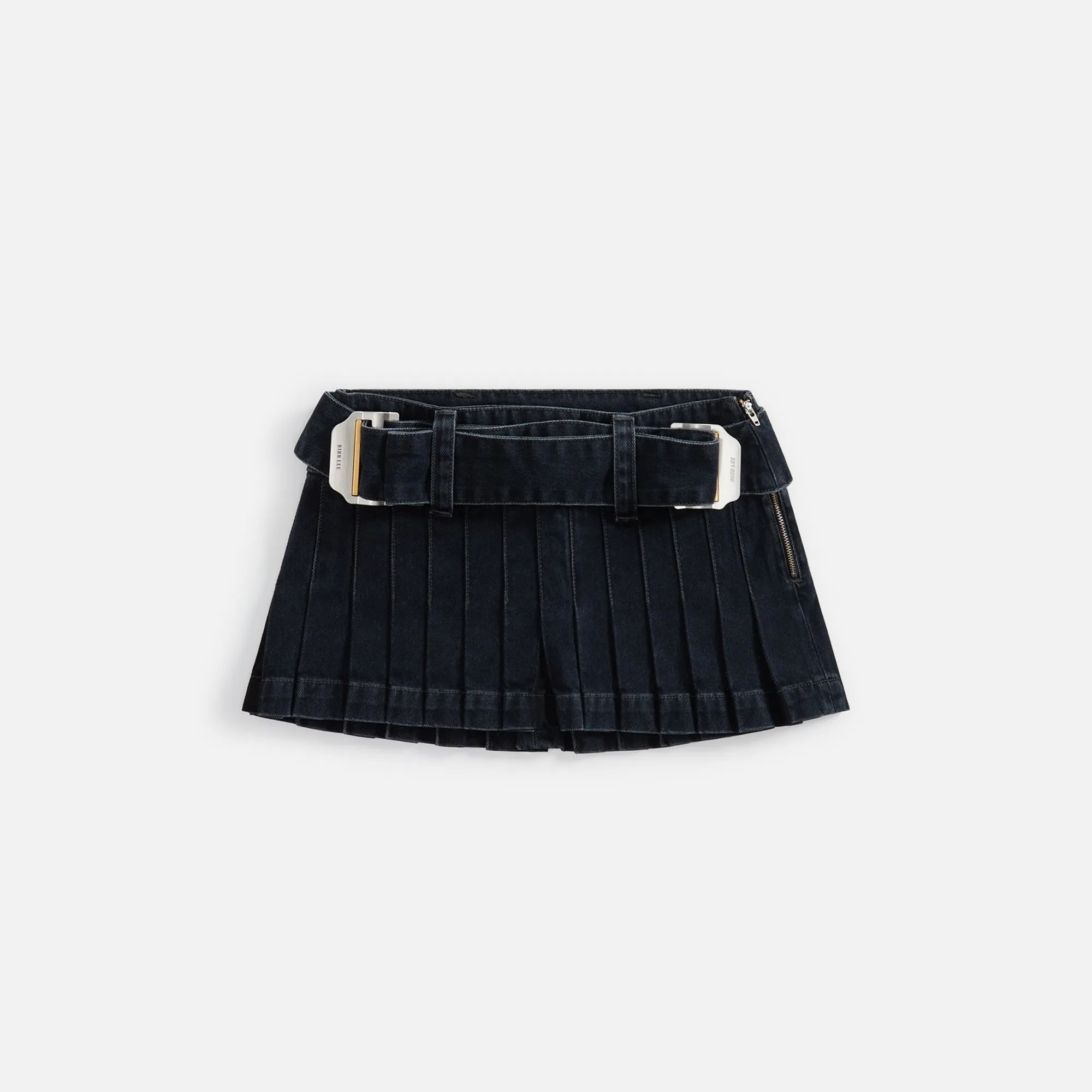 Dion Lee Darted Denim Mini Skirt - Black