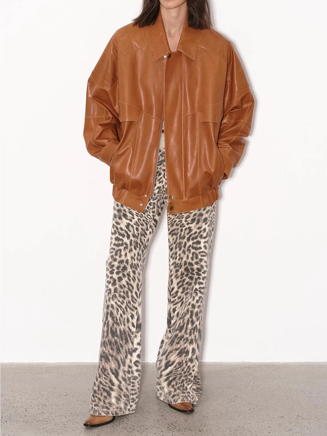 Distressed Sheepskin Jacket
