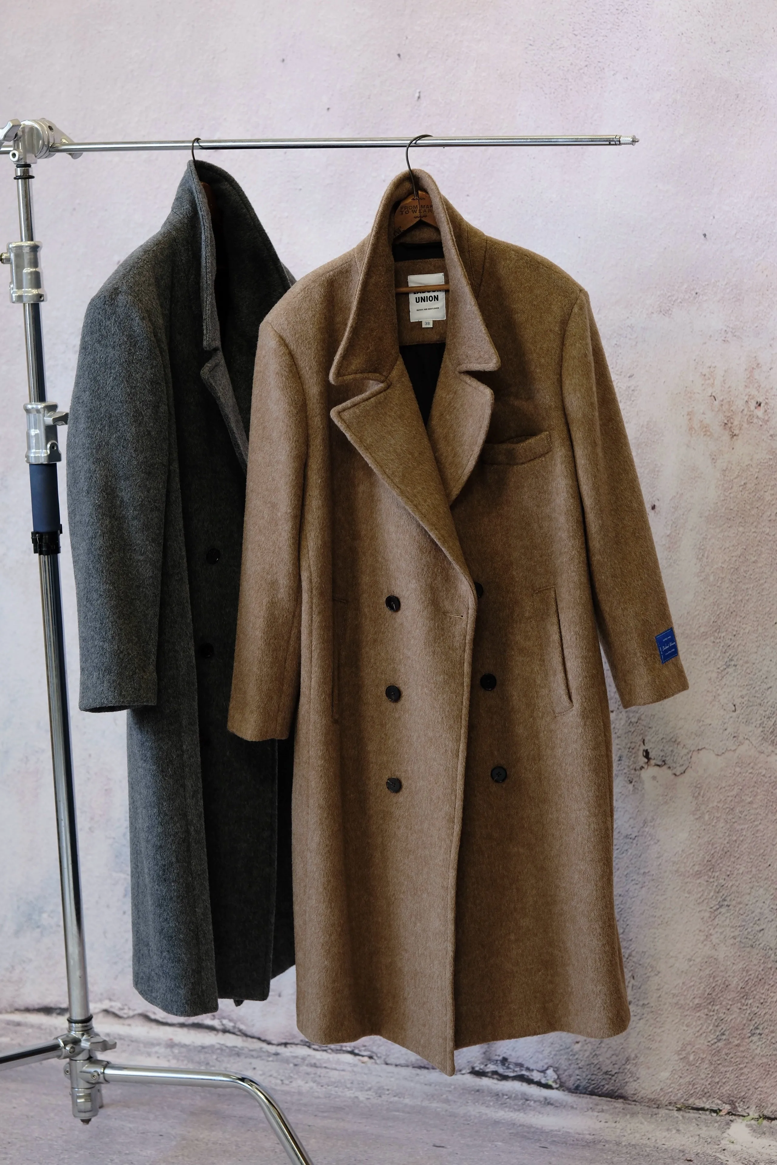 Double-Breasted Wool Coat