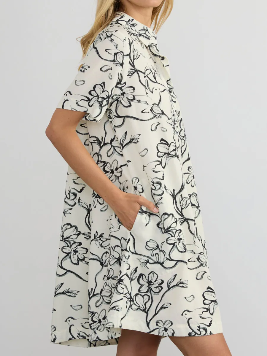 DOVE SHIRT DRESS