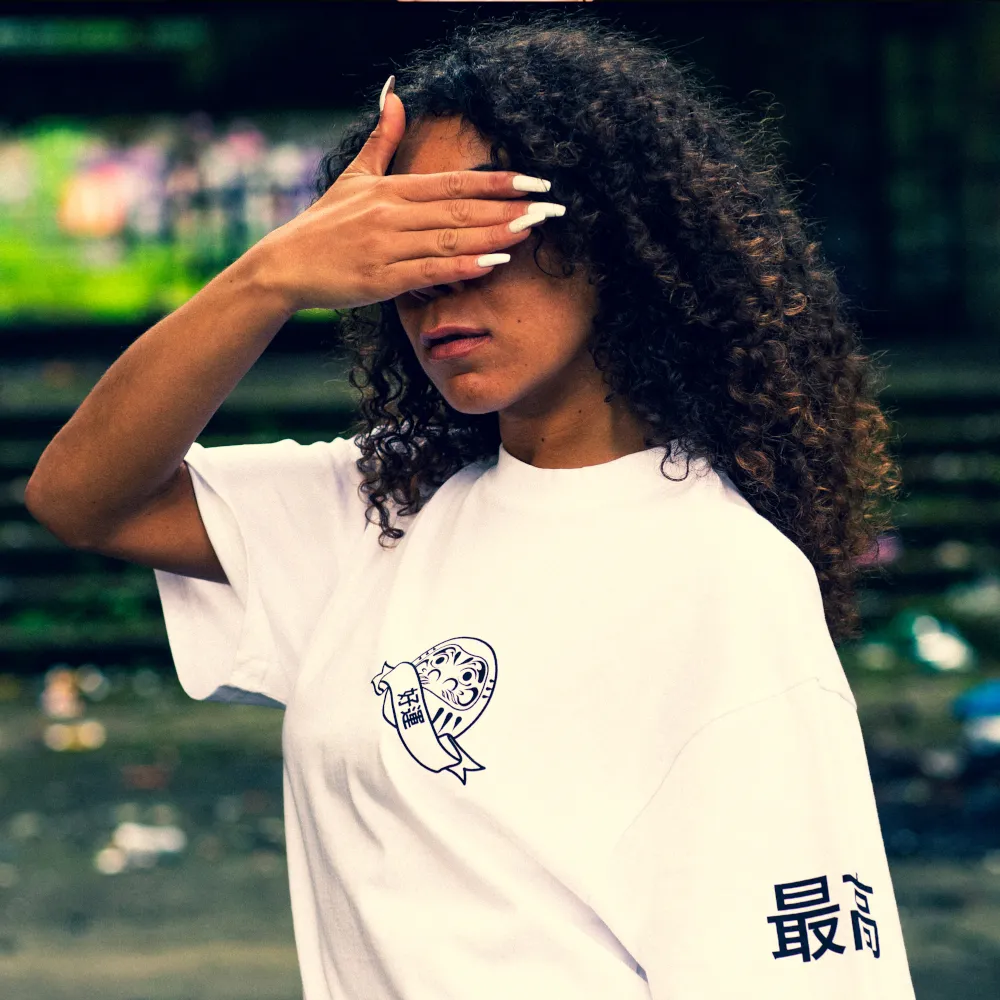 DUALITY : Unisex Daruma Oversized T-shirt