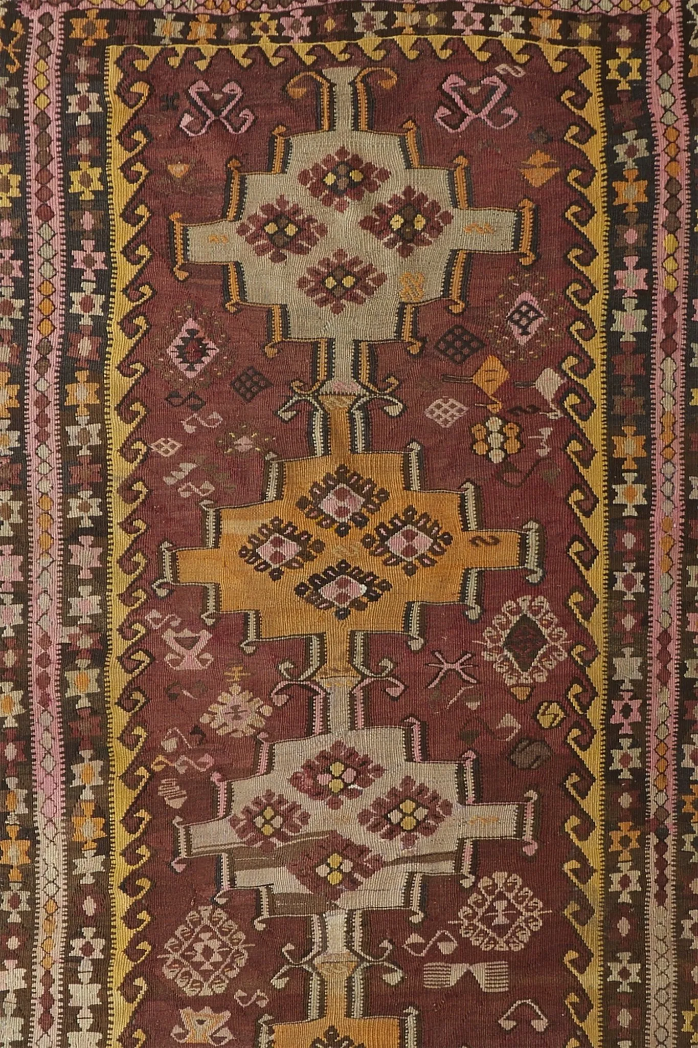 'Eliode' Kilim Rug - 4'5" x 10'7"