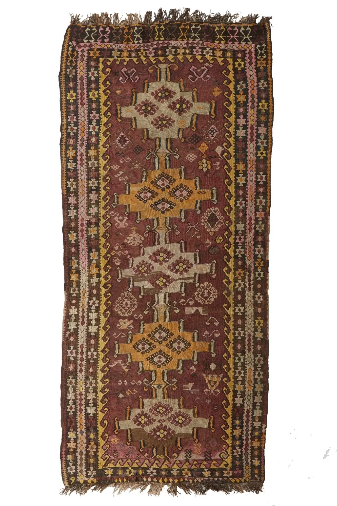 'Eliode' Kilim Rug - 4'5" x 10'7"