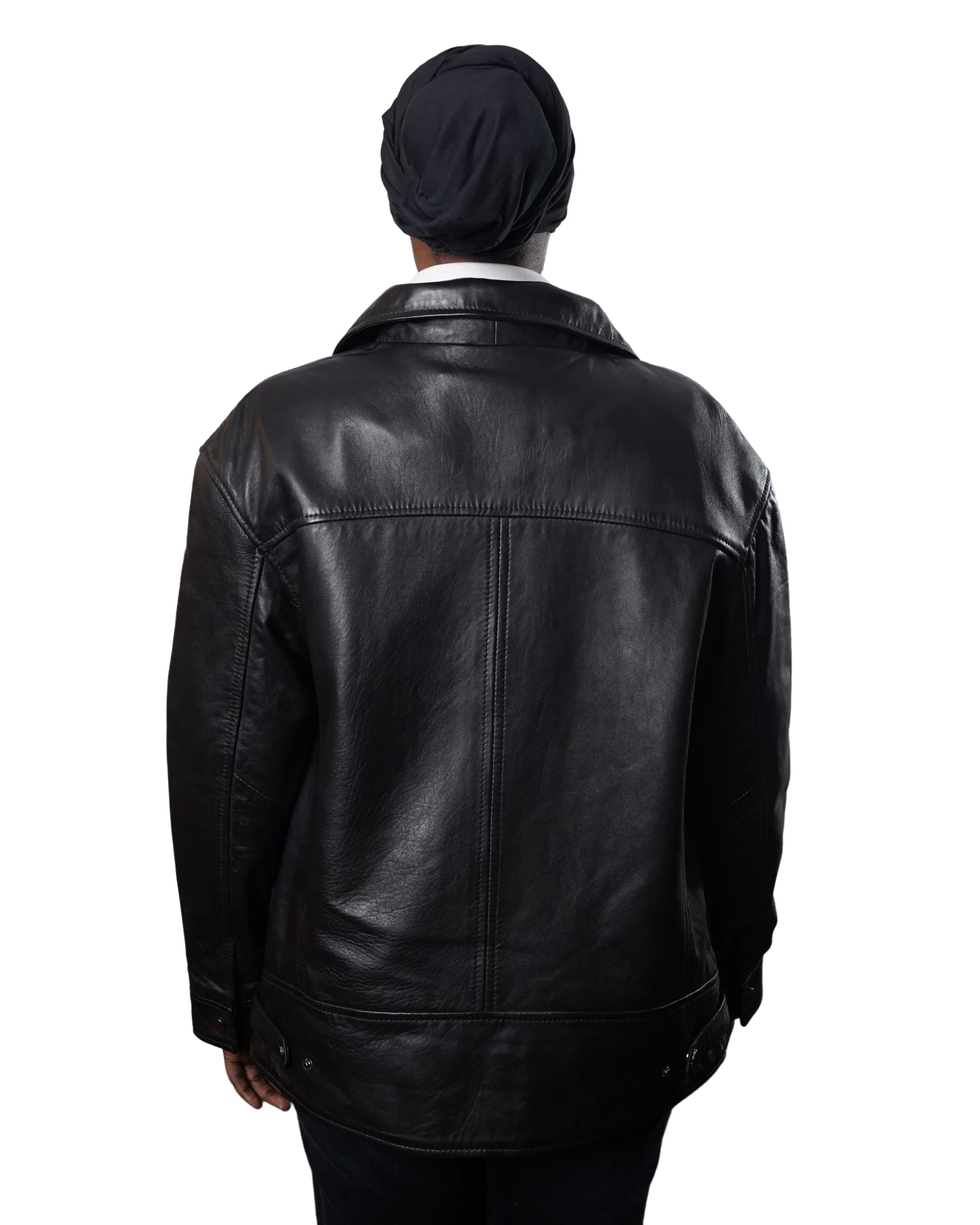 ELISON WOMEN OVERSIZED RIDER LEATHER JACKET