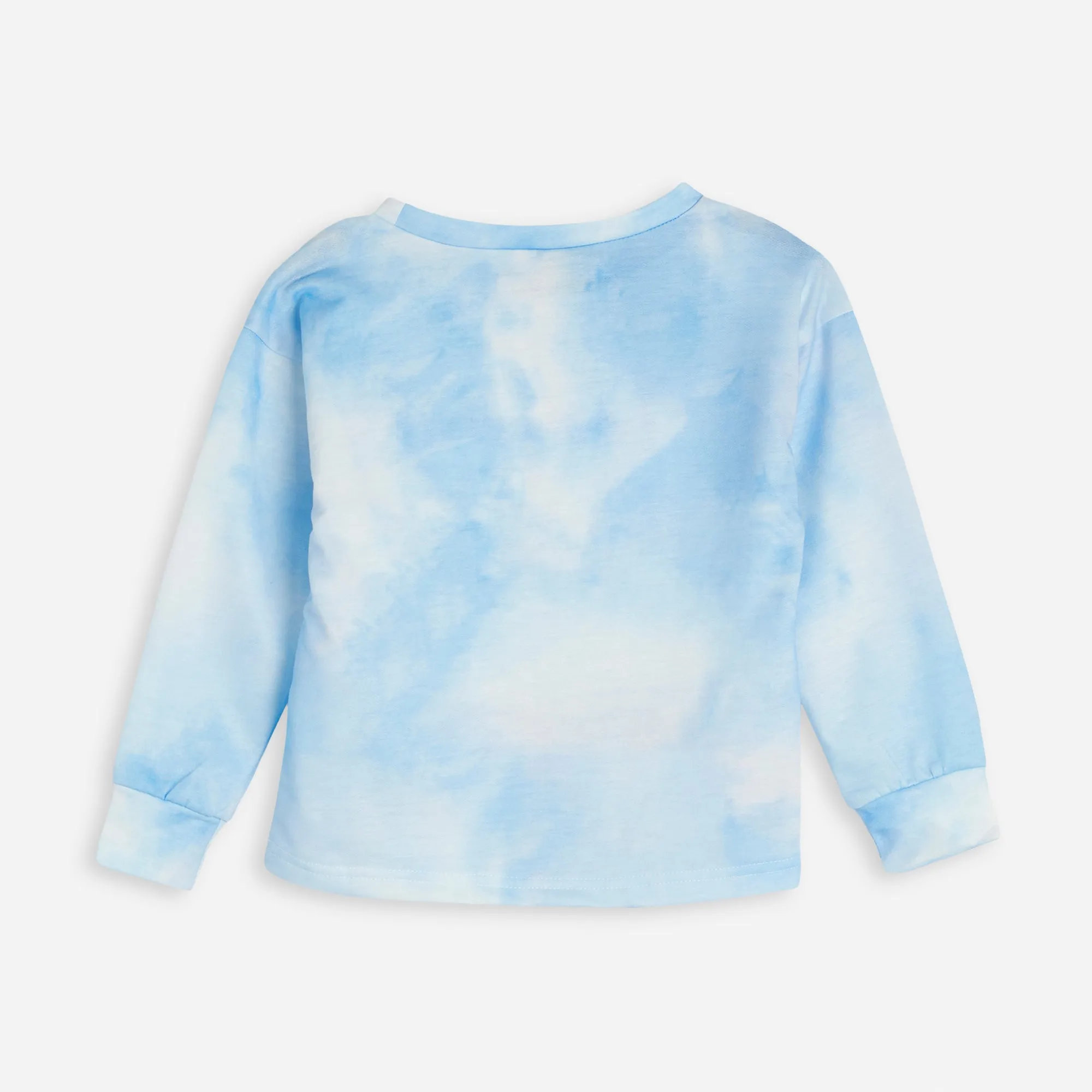 Embroidered Blue Tie Dye Lounge Set