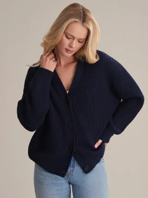 Emilia: Cotton Cocoon Cardigan