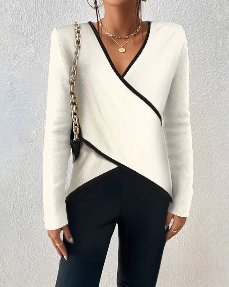 Emmalyn | Elegant sweater with V-neck