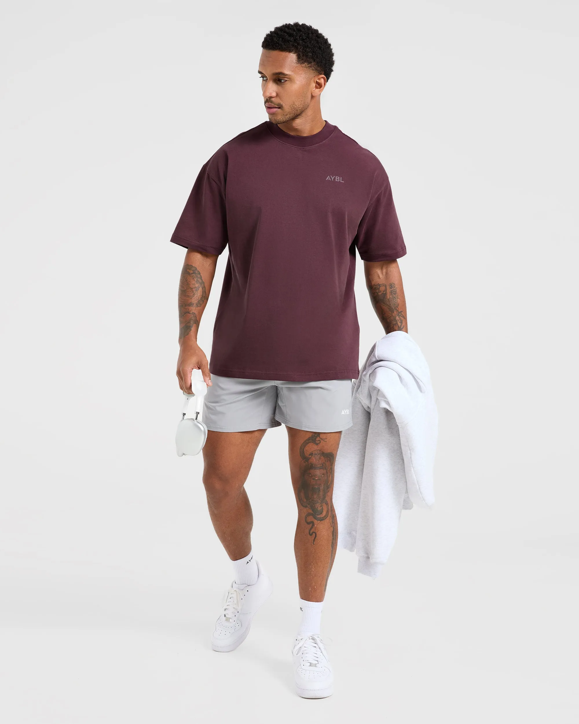 Essential Oversized T Shirt - Dusty Plum
