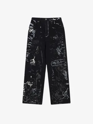EXOTIC STREET PRINT JEANS