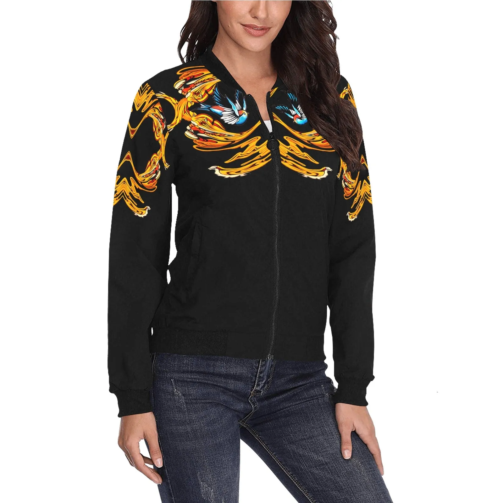 Falling Angel Women's Bomber Jacket