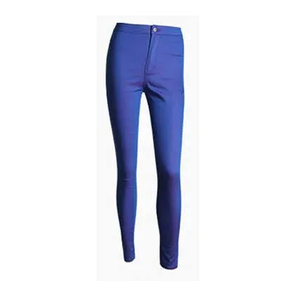 Fashion Slim Jeans Women Femme Female White Jeans With High Waist Tight Jeans Women's Candy Color Pants Women Trousers