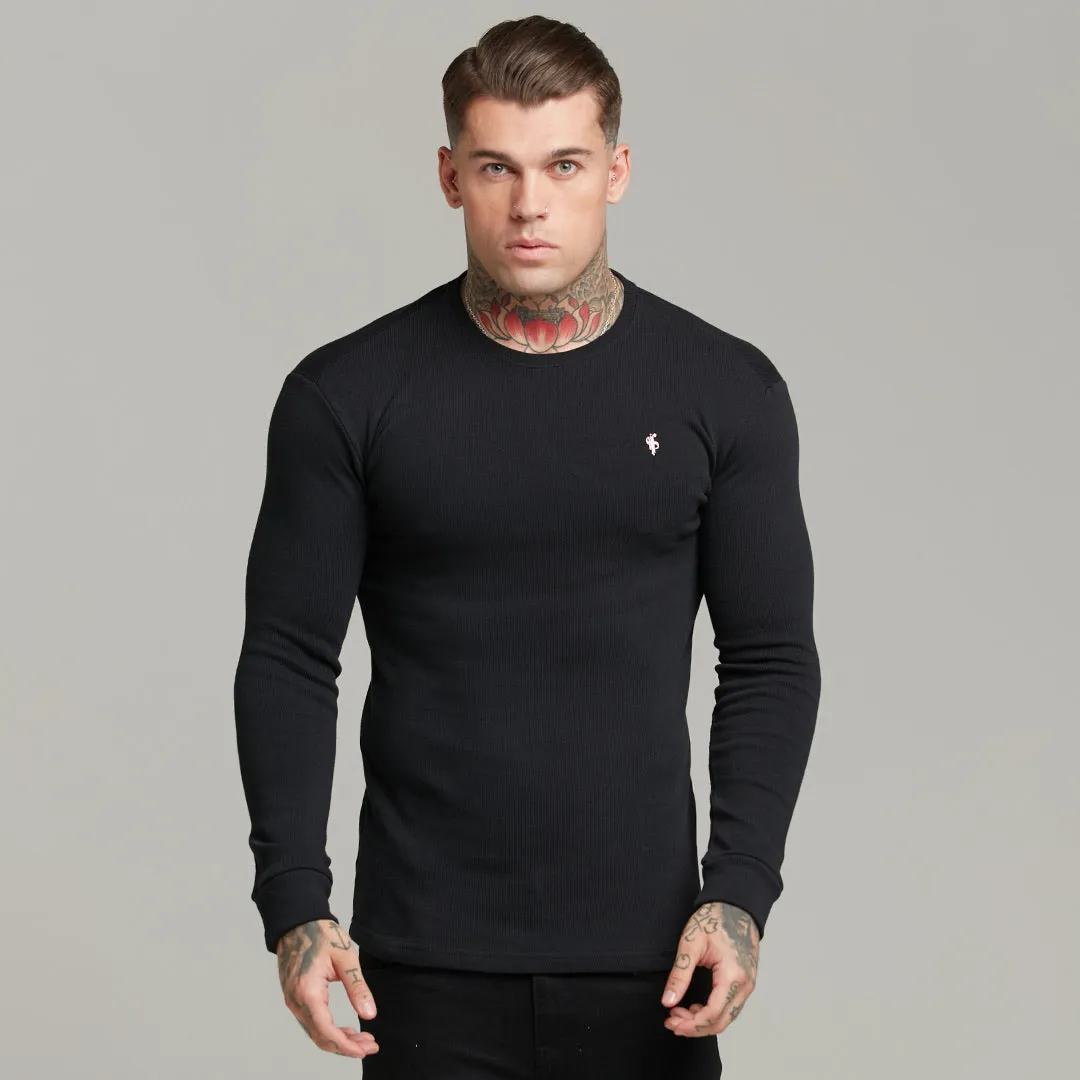 Father Sons Classic Black Super Slim Jumper - FSH409