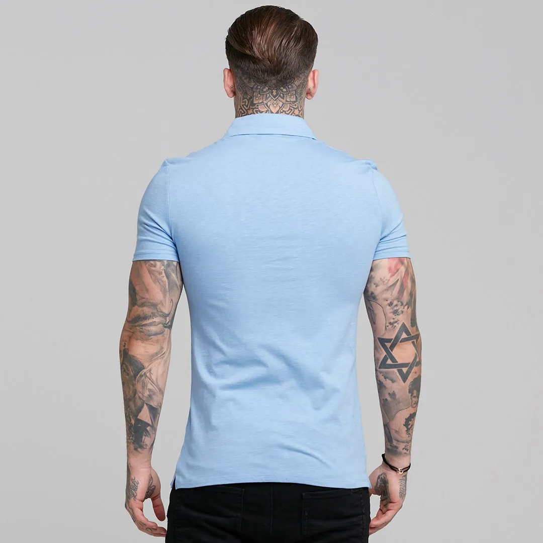 Father Sons Super Slim Baby Blue Jersey Short Sleeve - FSH015 (LAST CHANCE)