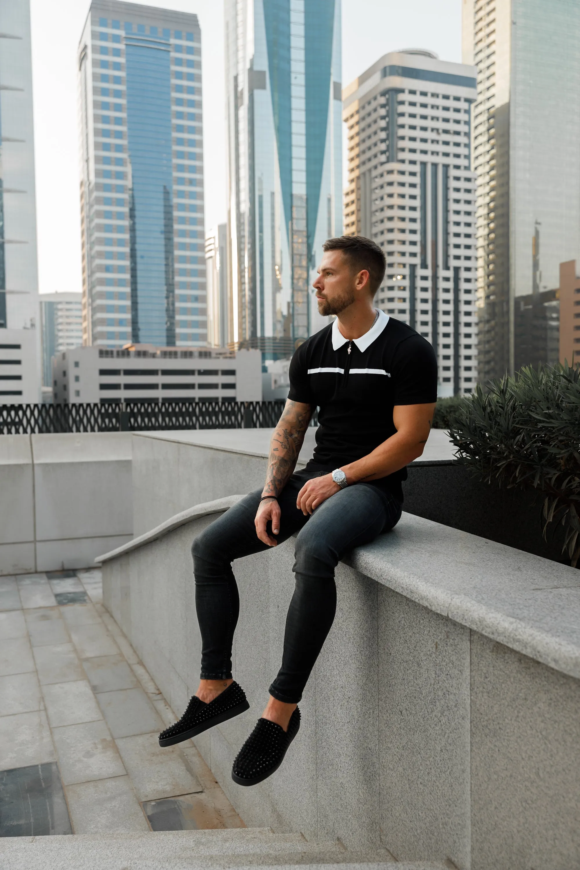 Father Sons Ultra Stretch Black Slim Jeans - FSJEAN003