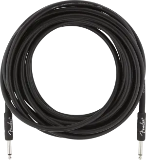 Fender Professional Series Instrument Cable, Straight/Straight, 25', Black