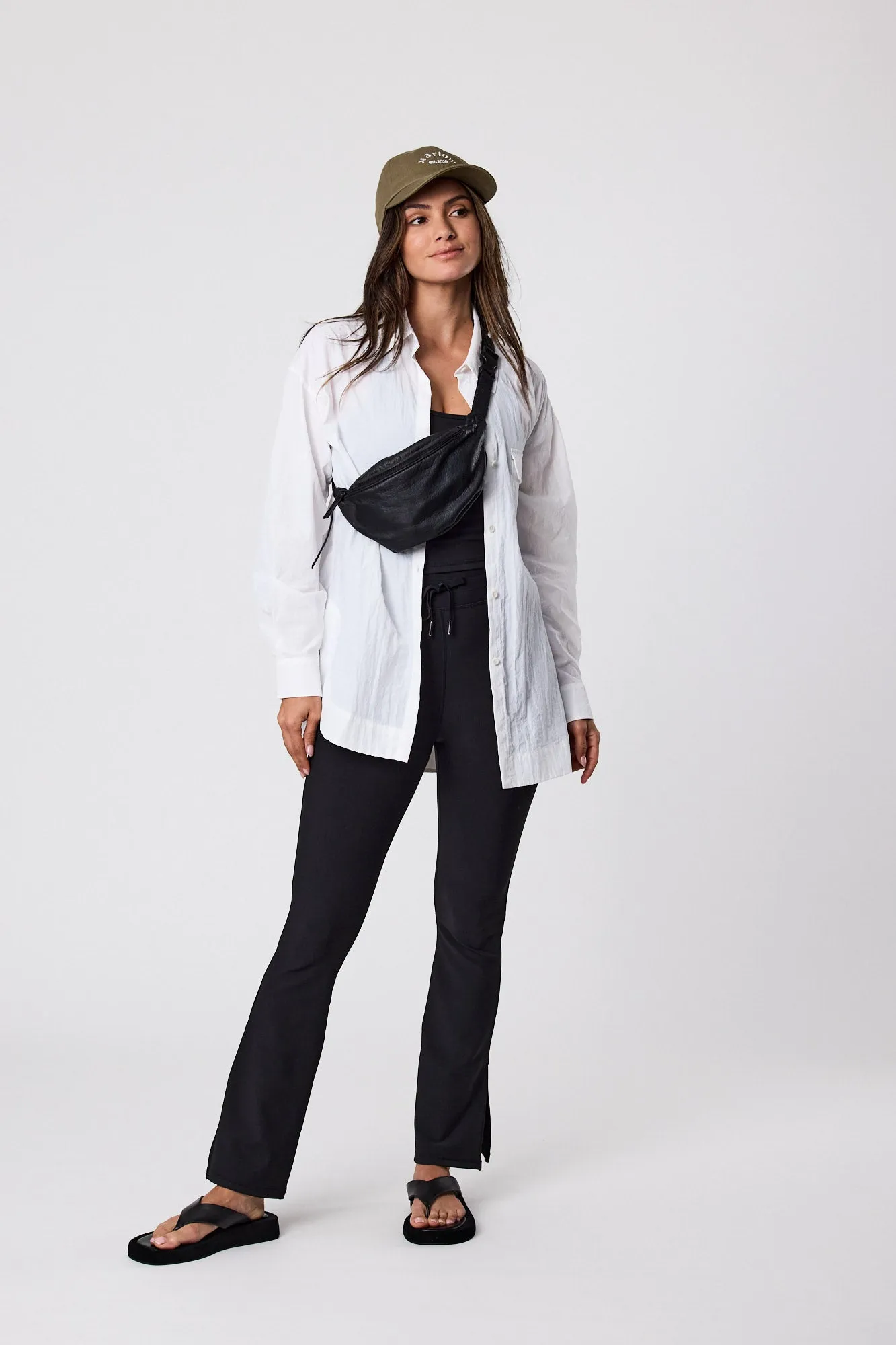 Fluid Windbreaker Shirt - White