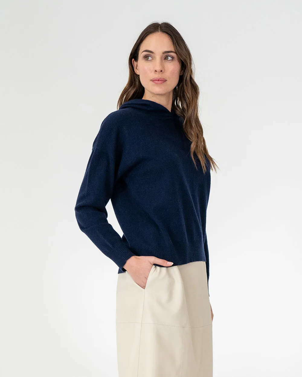 Fort Knit Hoodie - Navy