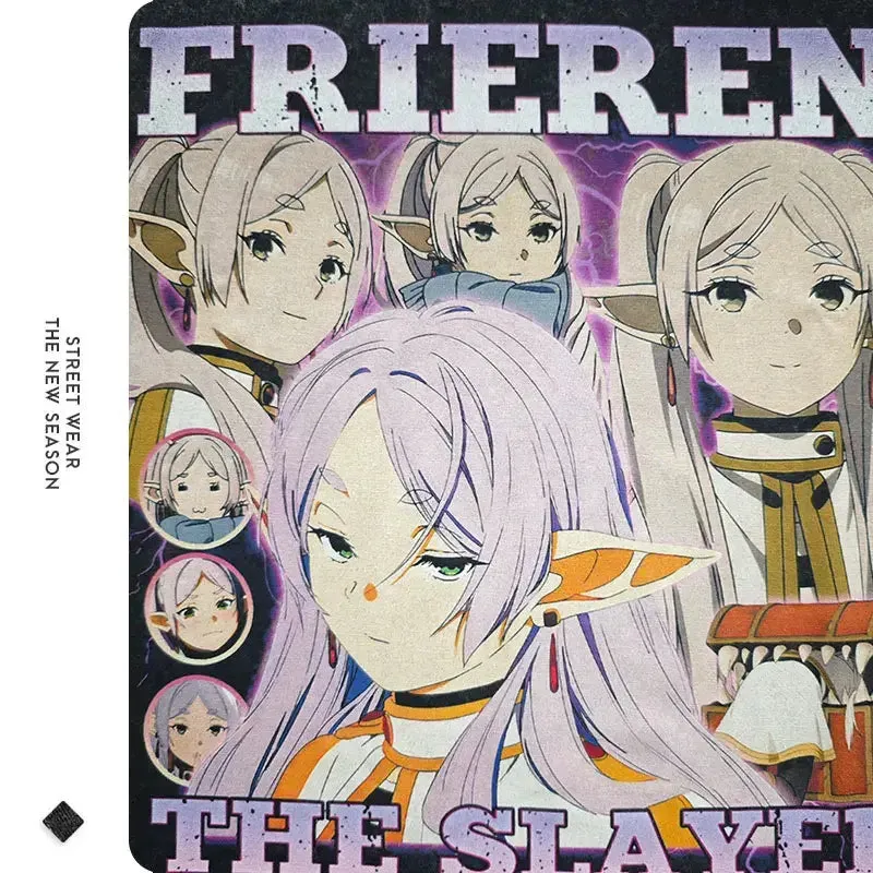 Frieren Vintage Washed Tee | Anime Streetwear