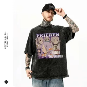 Frieren Vintage Washed Tee | Anime Streetwear