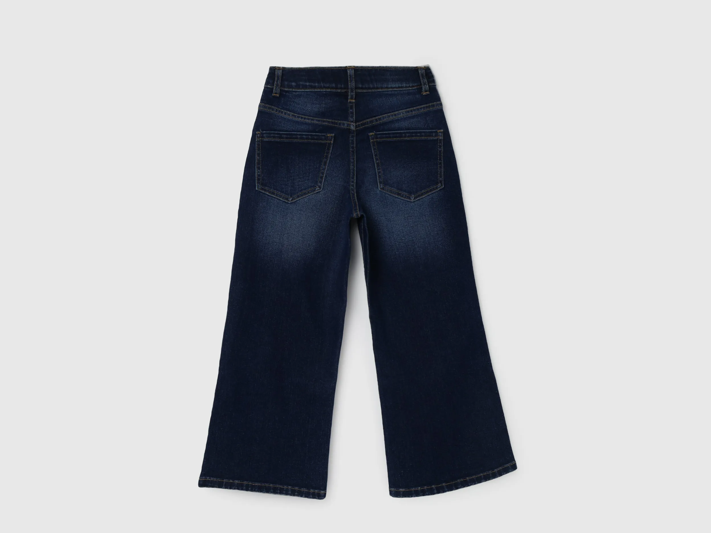 Girl's Embroidery Wide Leg Jeans