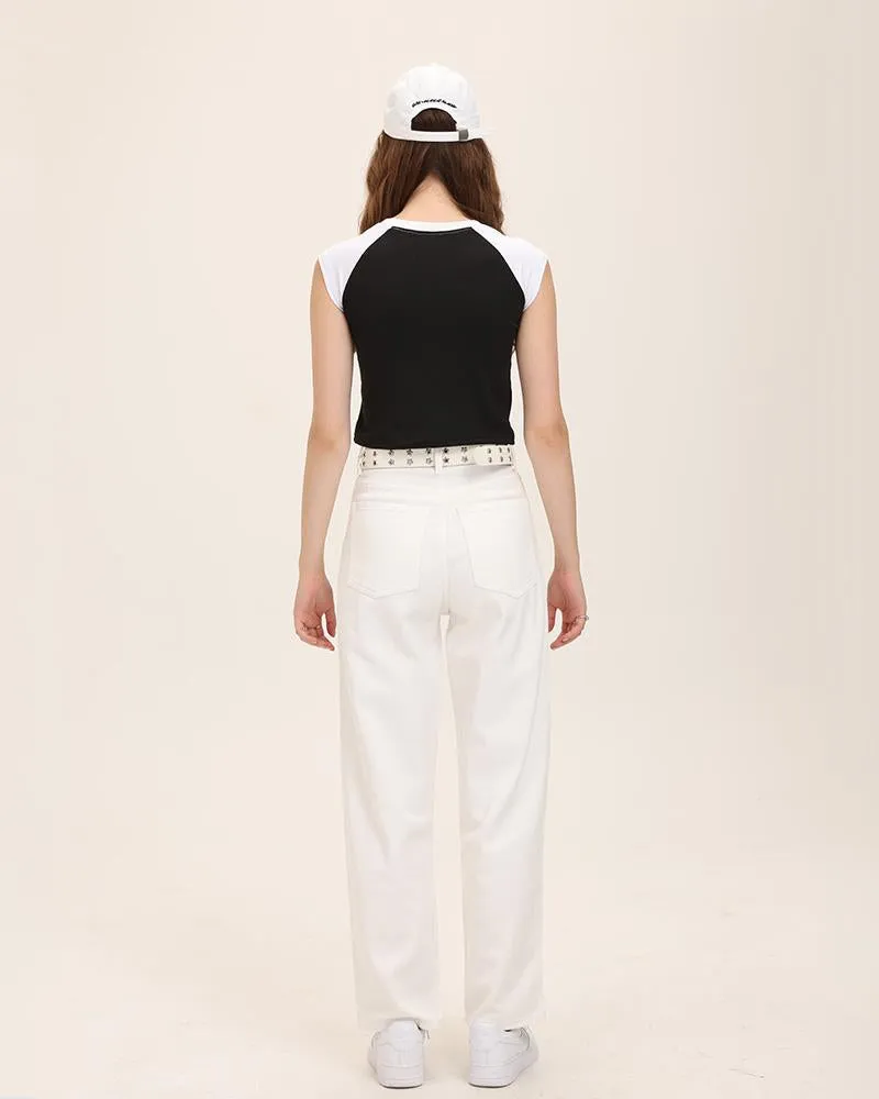 Gossamer High Waisted Denim Pants