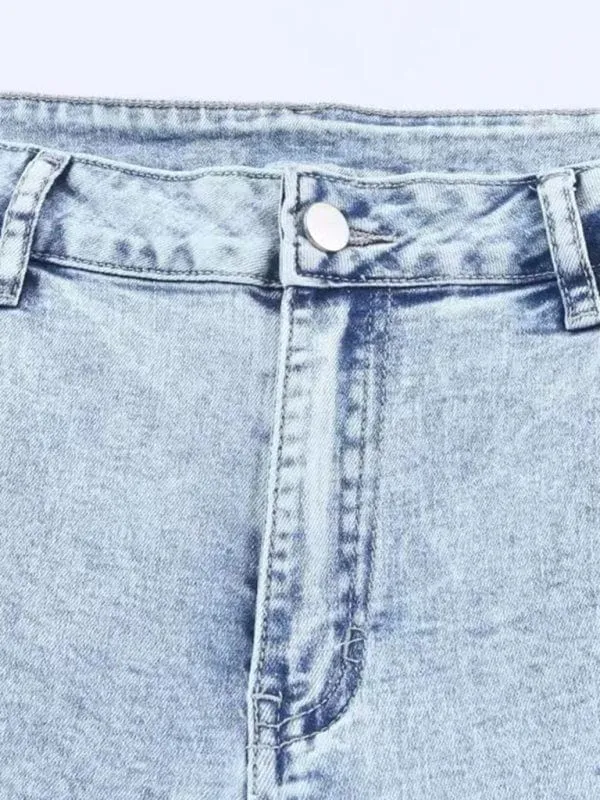GYPSY GIRL - Micro-Boom Washed High Waist Jeans