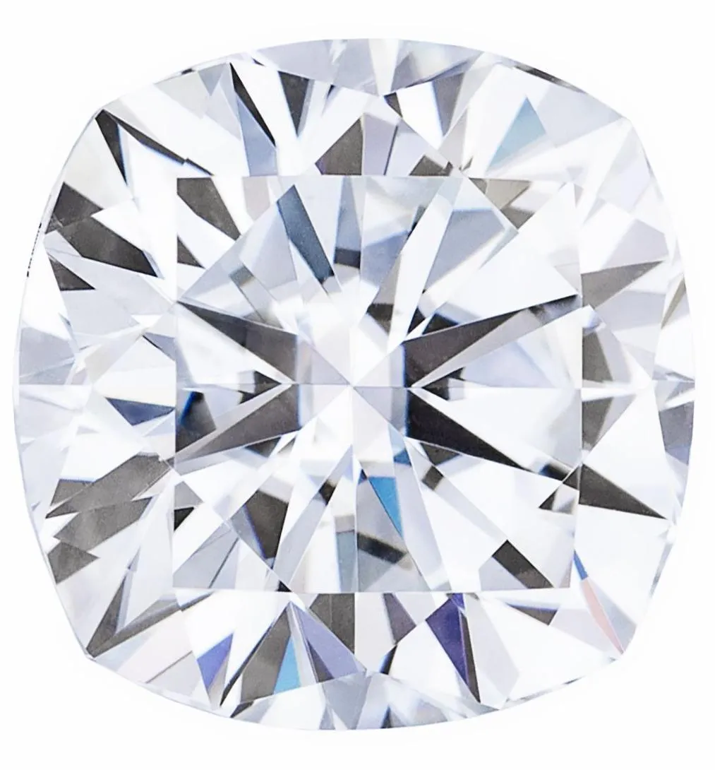 H&A Cushion Forever One Charles & Colvard Loose Moissanite Stone