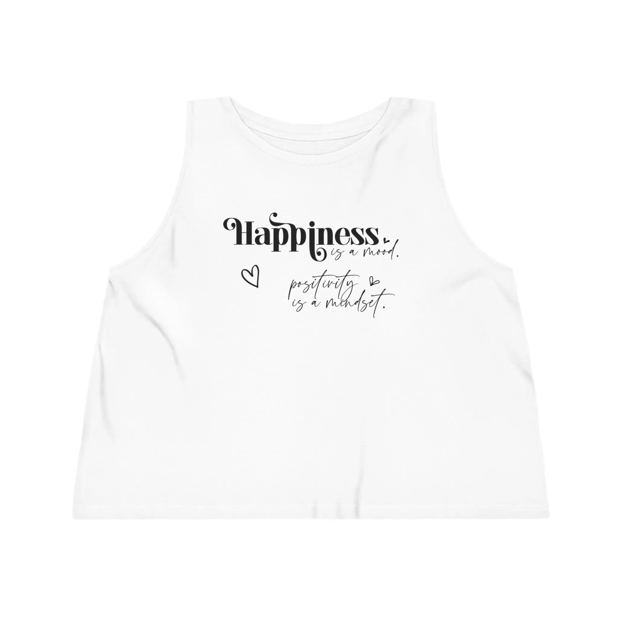 Happiness is a Mood, Women's Dancer Cropped Tank Top