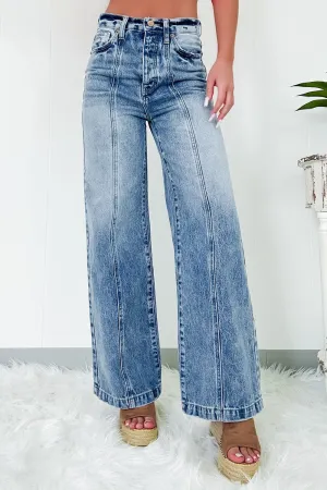 Hazel Blues® |  High Waist Wide Leg Jeans