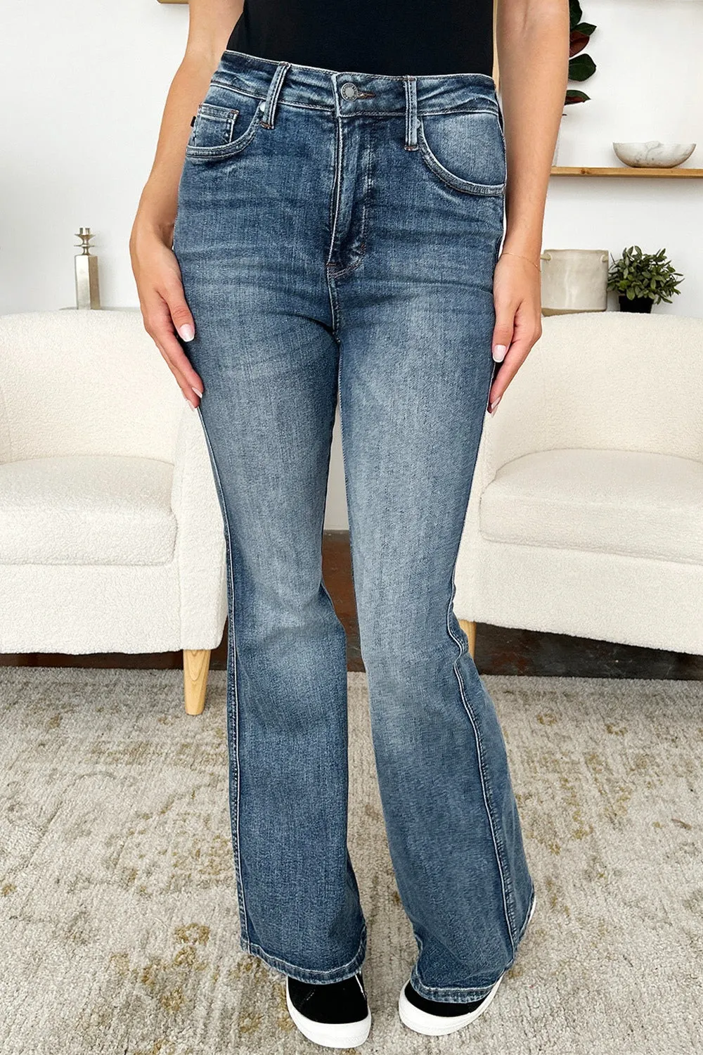 Hazel Blues® |  Judy Blue High Waist Tummy Control Flare Jeans