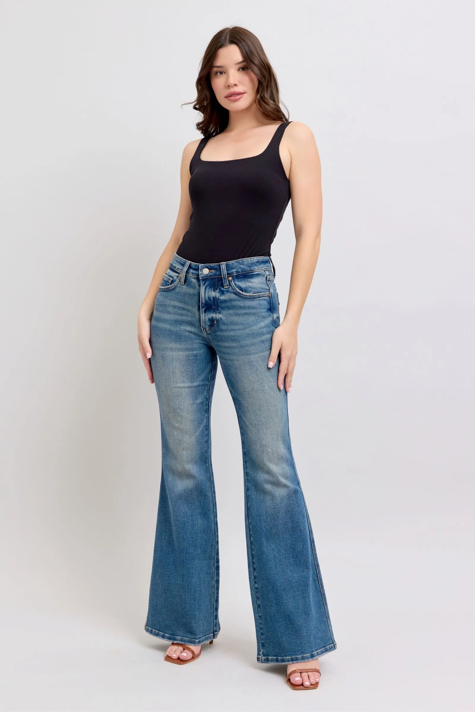 Hazel Blues® |  Judy Blue MR Tummy Control Vintage Wash Jeans