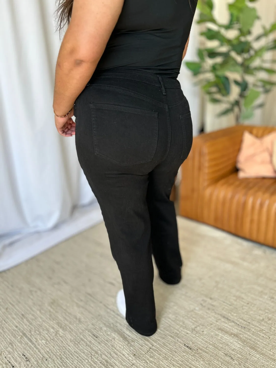 Hazel Blues® |  RFM High Rise Straight Tummy Control Jeans