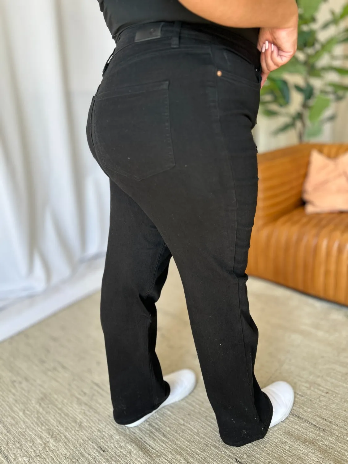 Hazel Blues® |  RFM High Rise Straight Tummy Control Jeans