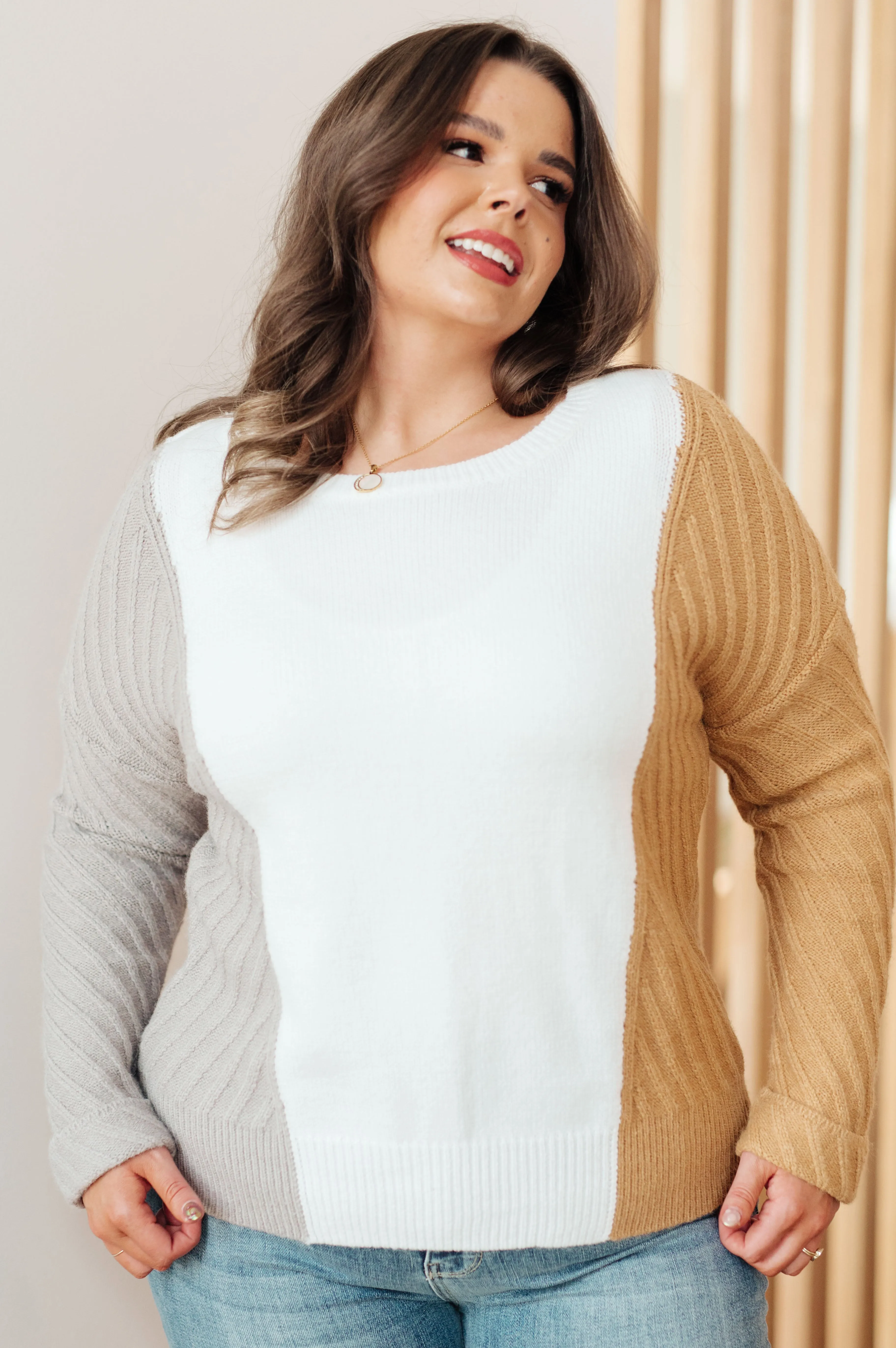 Hazel Blues® |  This, That, and the Other Color Block Sweater