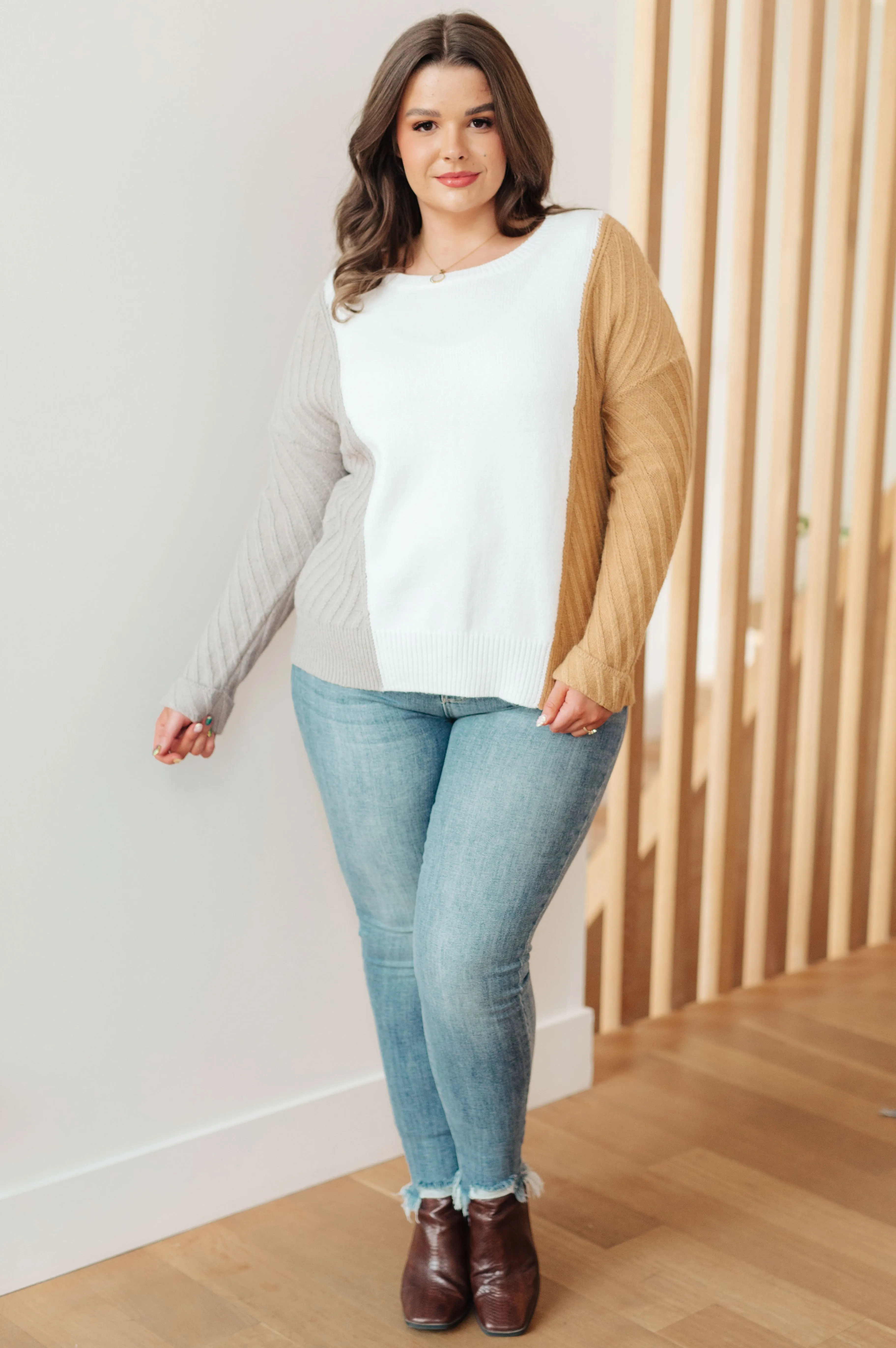 Hazel Blues® |  This, That, and the Other Color Block Sweater
