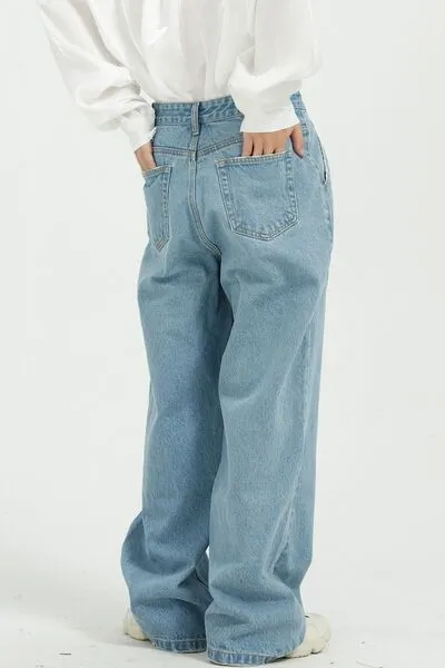 Hazel Blues® |  Wide Leg Jeans with Pockets