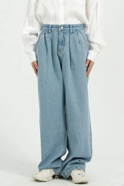 Hazel Blues® |  Wide Leg Jeans with Pockets