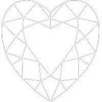 Heart SUPERNOVA Loose Moissanite Stone