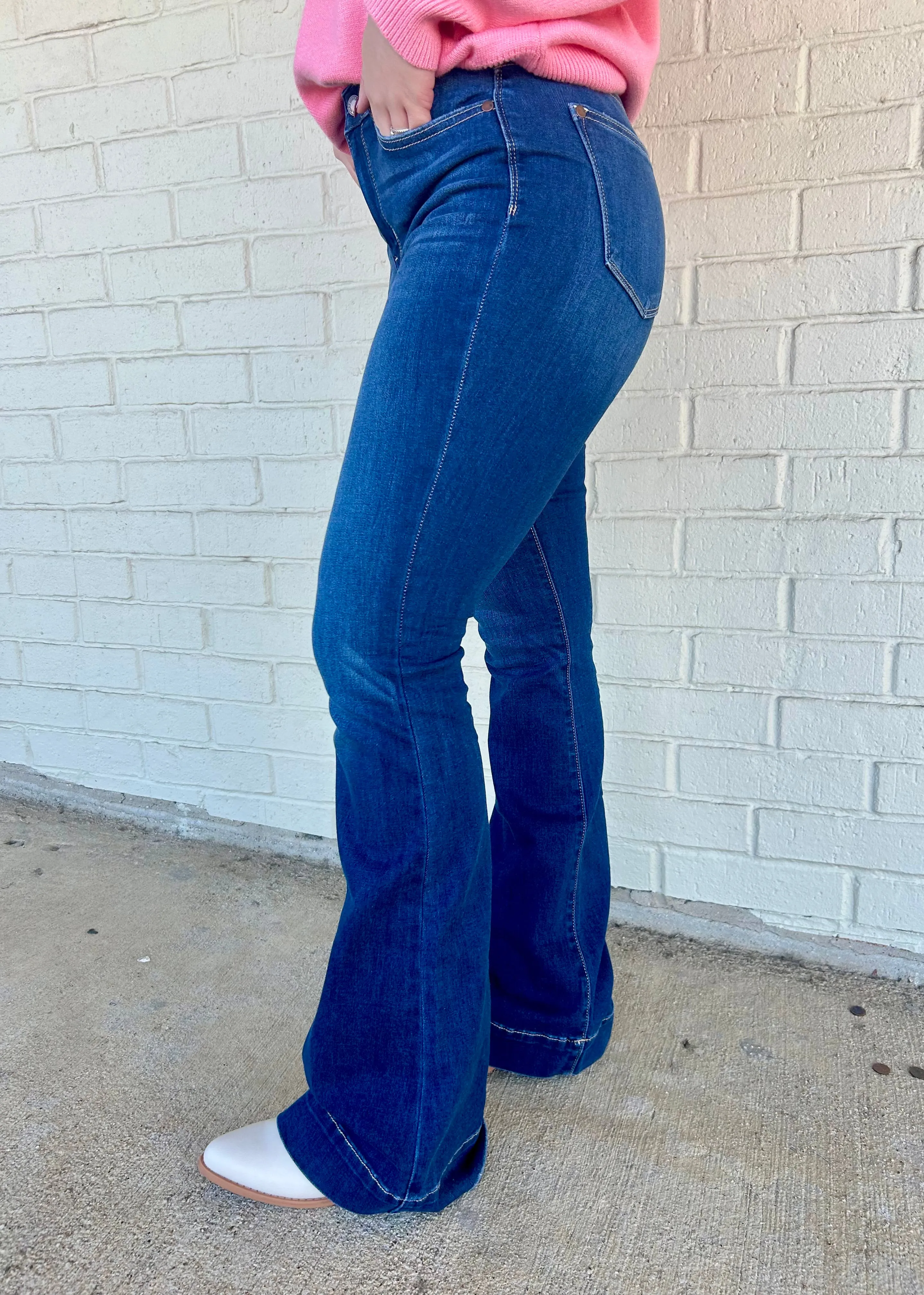 HI-Rise 2" Hem Trouser Flare