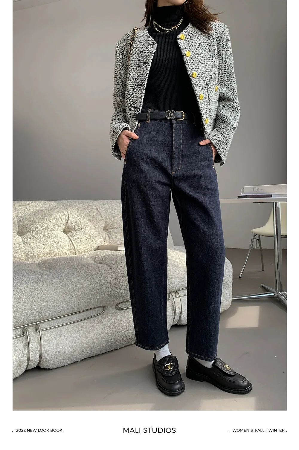 High-Waisted Chic Jeans