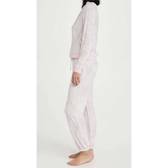 Honeydew Intimates Women's Star Seeker Lounge Set, Pop Tie Dye, Pink, Print, XL